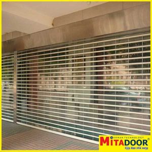 CỬA CUỐN THÉP SƠN TĨNH ĐIỆN ỐNG LỒNG ỐNG ( SẮT-NHÔM)