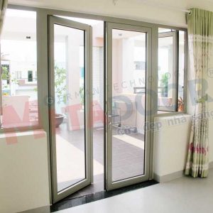 CỬA ĐI MỞ QUAY 2 CÁNH HỆ AG