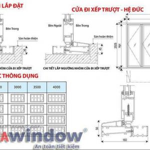 CỬA ĐI XẾP TRƯỢT 4 CÁNH